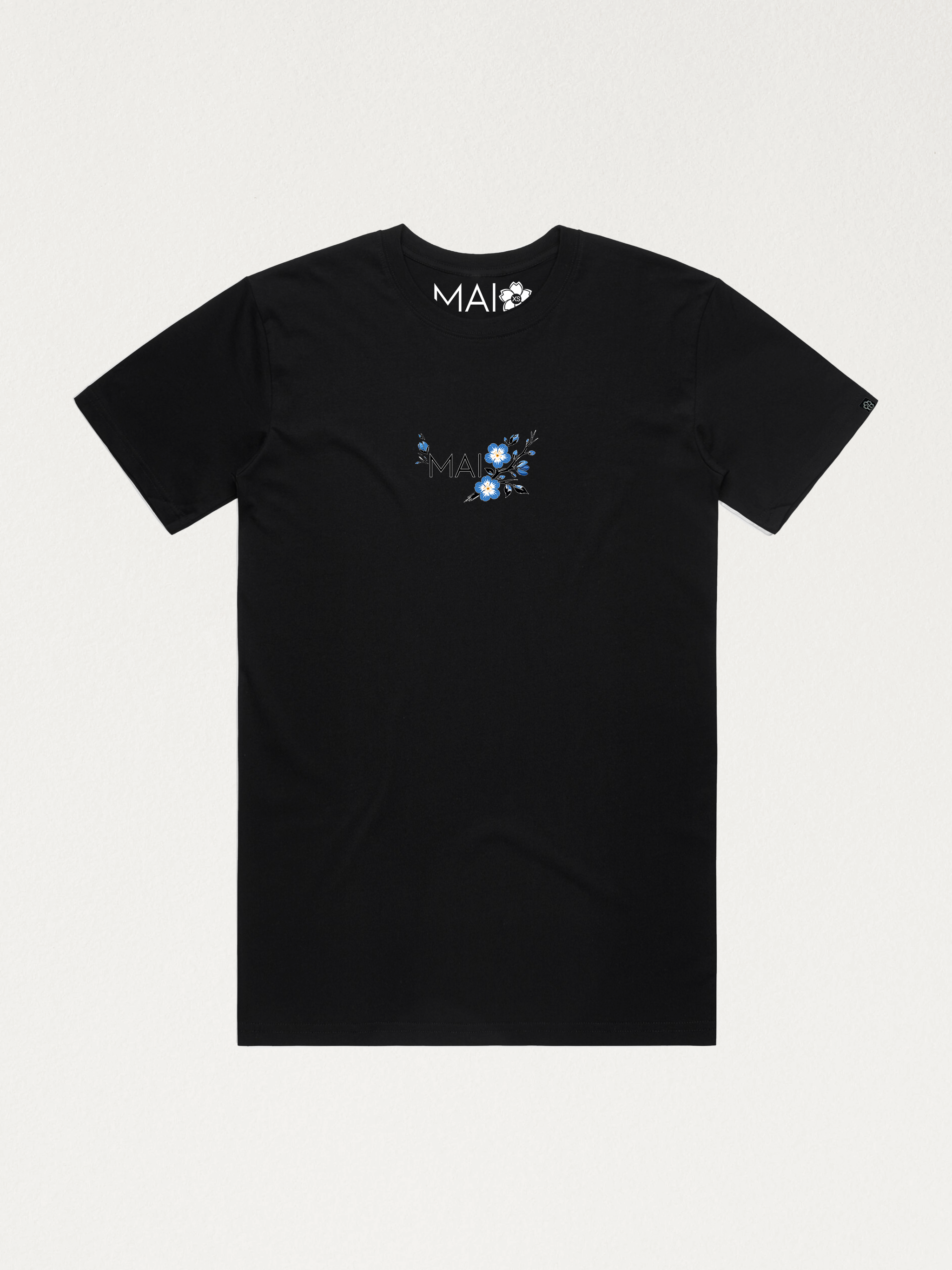 MAI Favorite Organic Tee | Blue Blossoms by Fuji ver 1